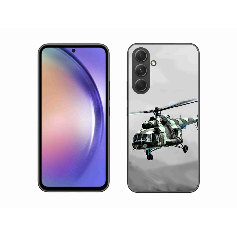 Gélový kryt mmCase na Samsung Galaxy A54 5G - vojenský vrtuľník