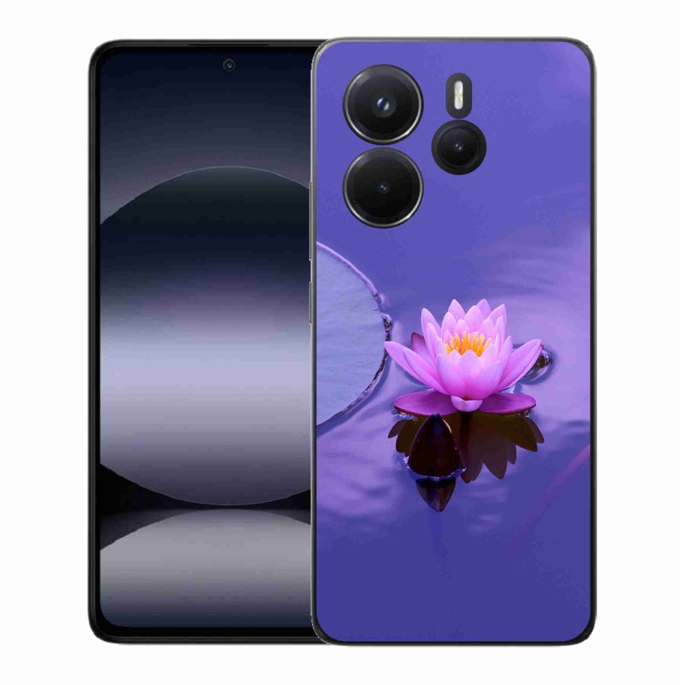 Gélový kryt mmCase na Xiaomi Redmi Note 14 - kvet na hladine