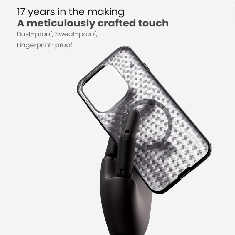 Nillkin Super Frosted PRO Magnetický zadný kryt pre OnePlus 15 Transparent Black