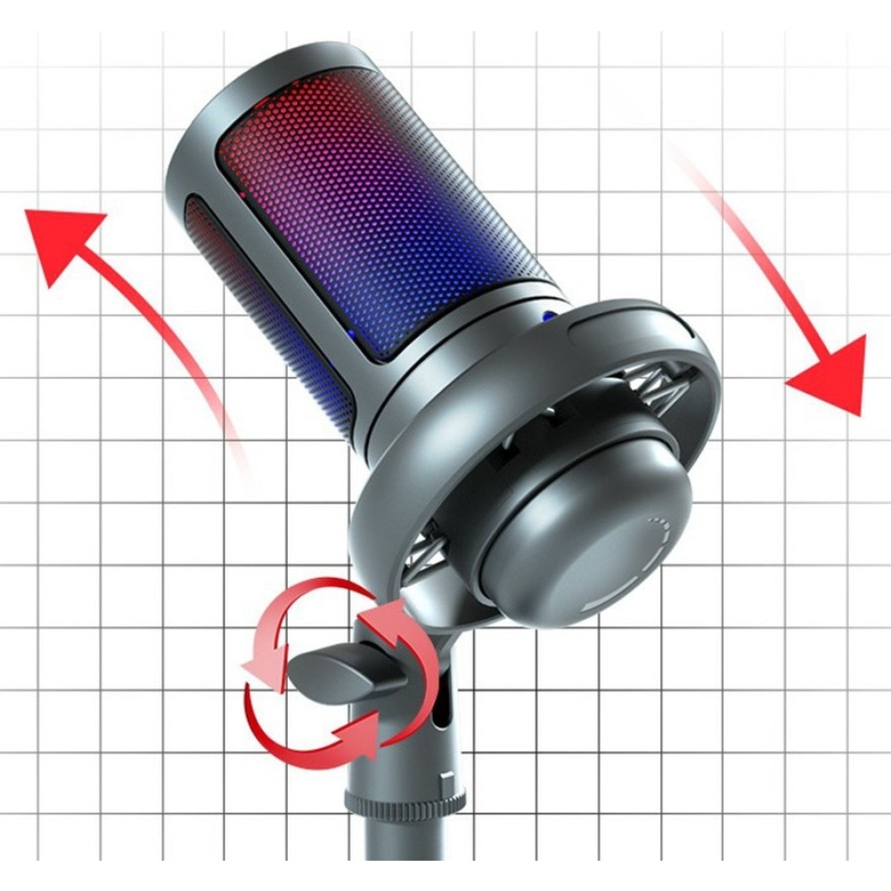 ME6S USB kondenzátorový mikrofón s pop filtrom a stojanom