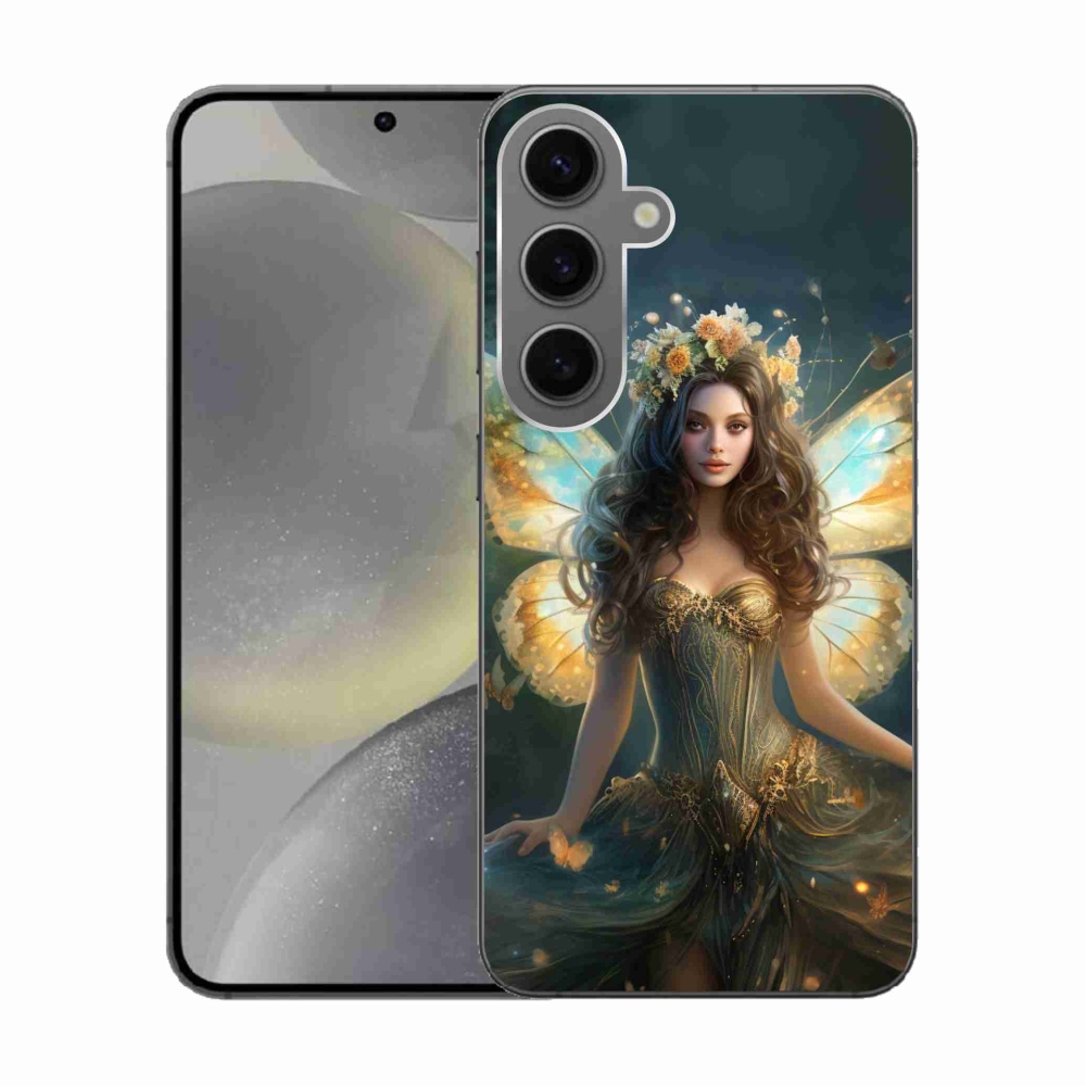 Gélový kryt mmCase na Samsung Galaxy S24 - motýlia žena