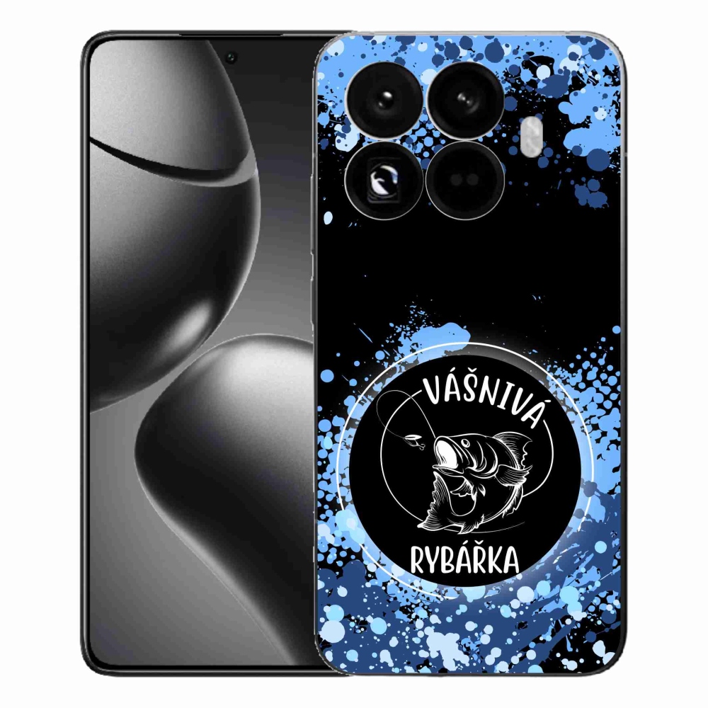 Gélový kryt mmCase na Xiaomi 15T Pro - vášnivá rybárka čierne pozadie