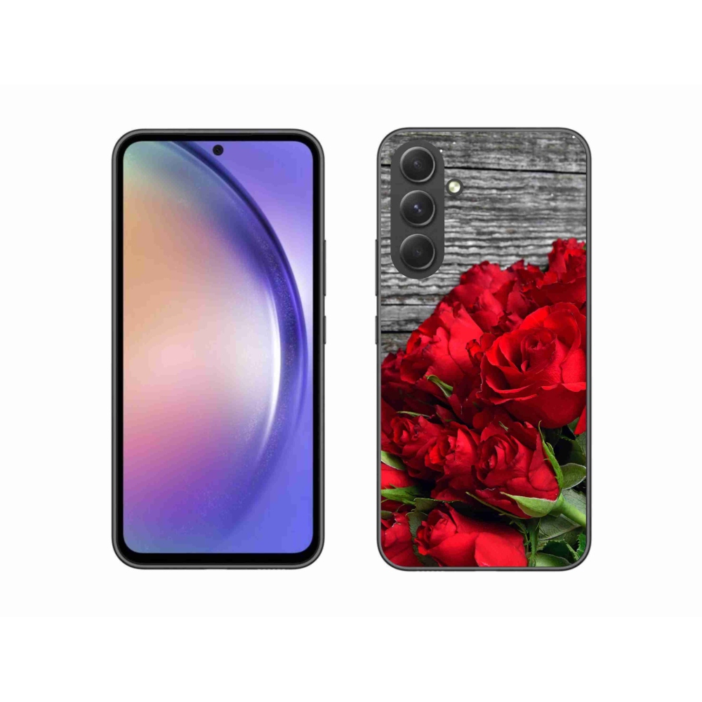 Gélový kryt mmCase na Samsung Galaxy A54 5G - červené ruže