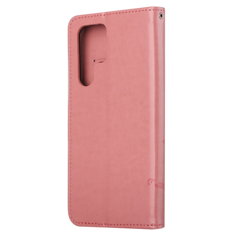 Flower knižkové púzdro na Samsung Galaxy S24 Ultra - ružové
