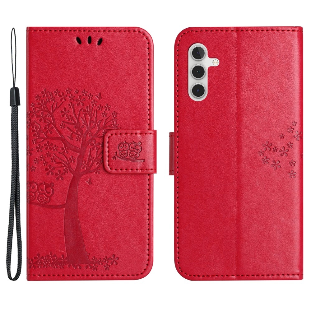 Tree knižkové púzdro na Samsung Galaxy S24+ - červené