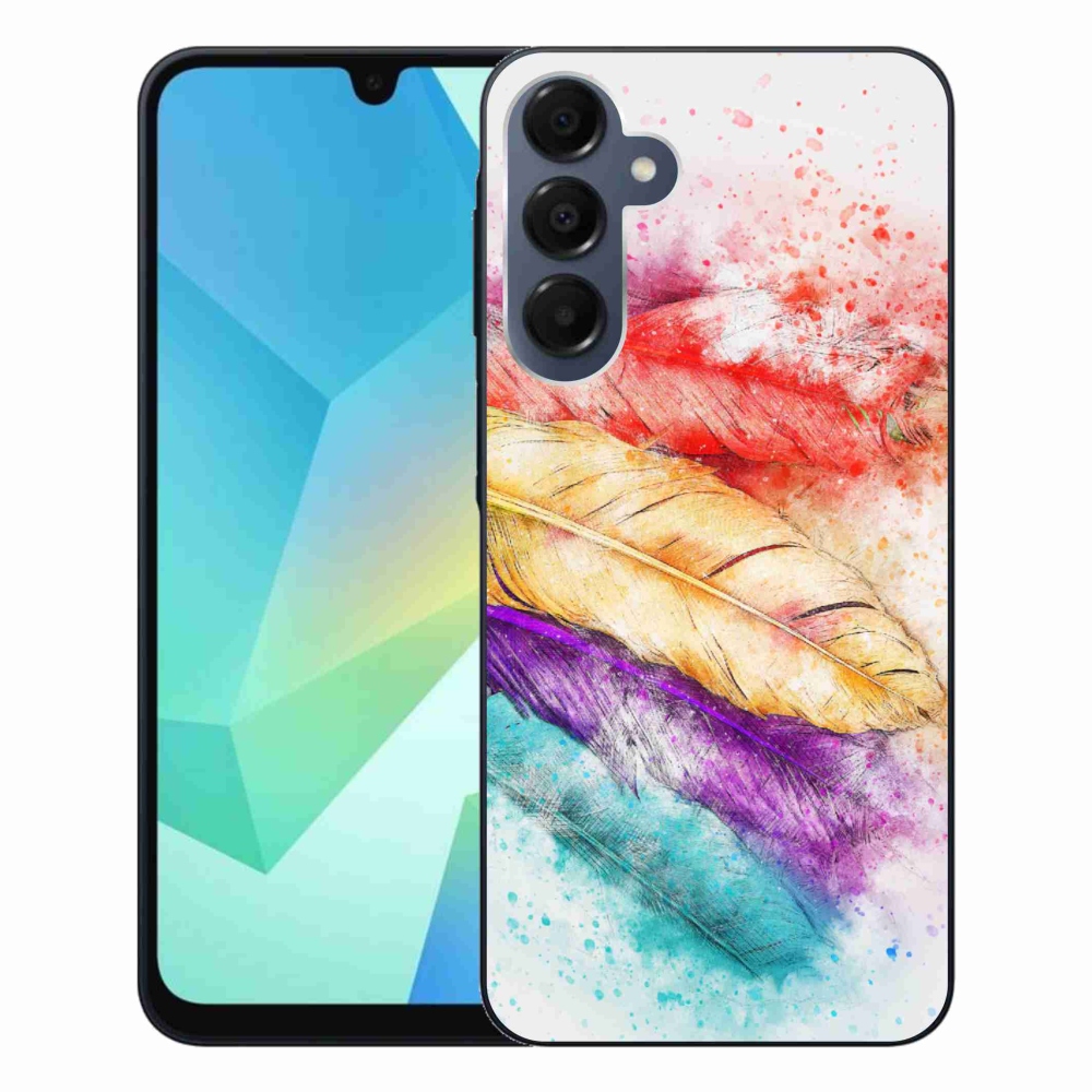 Gélový kryt mmCase na Samsung Galaxy A16 4G/5G - farebné perie
