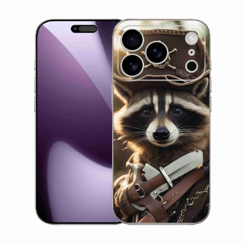 Gélový kryt mmCase na iPhone 17 Pro - mýval v uniforme