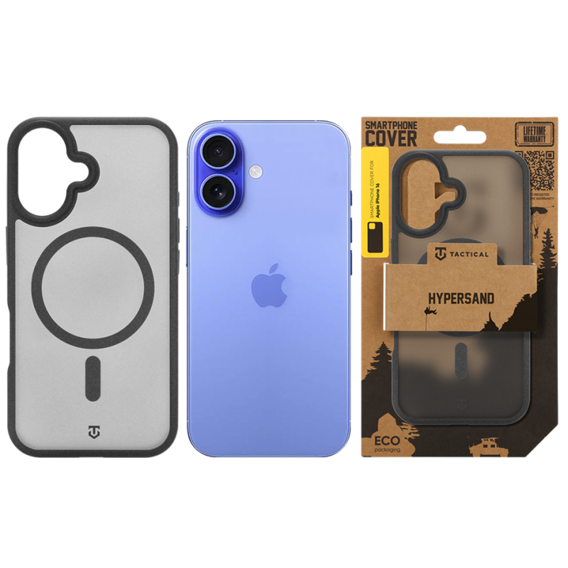 Tactical MagForce Hypersand puzdro pre Apple iPhone 16 Asphalt