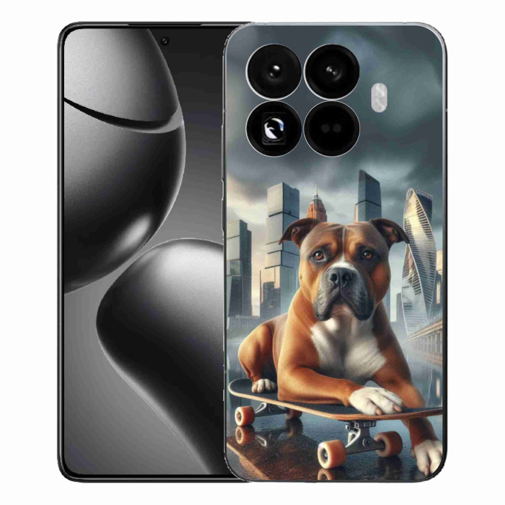 Gélový kryt mmCase na Xiaomi 15T Pro - pes na skateboarde