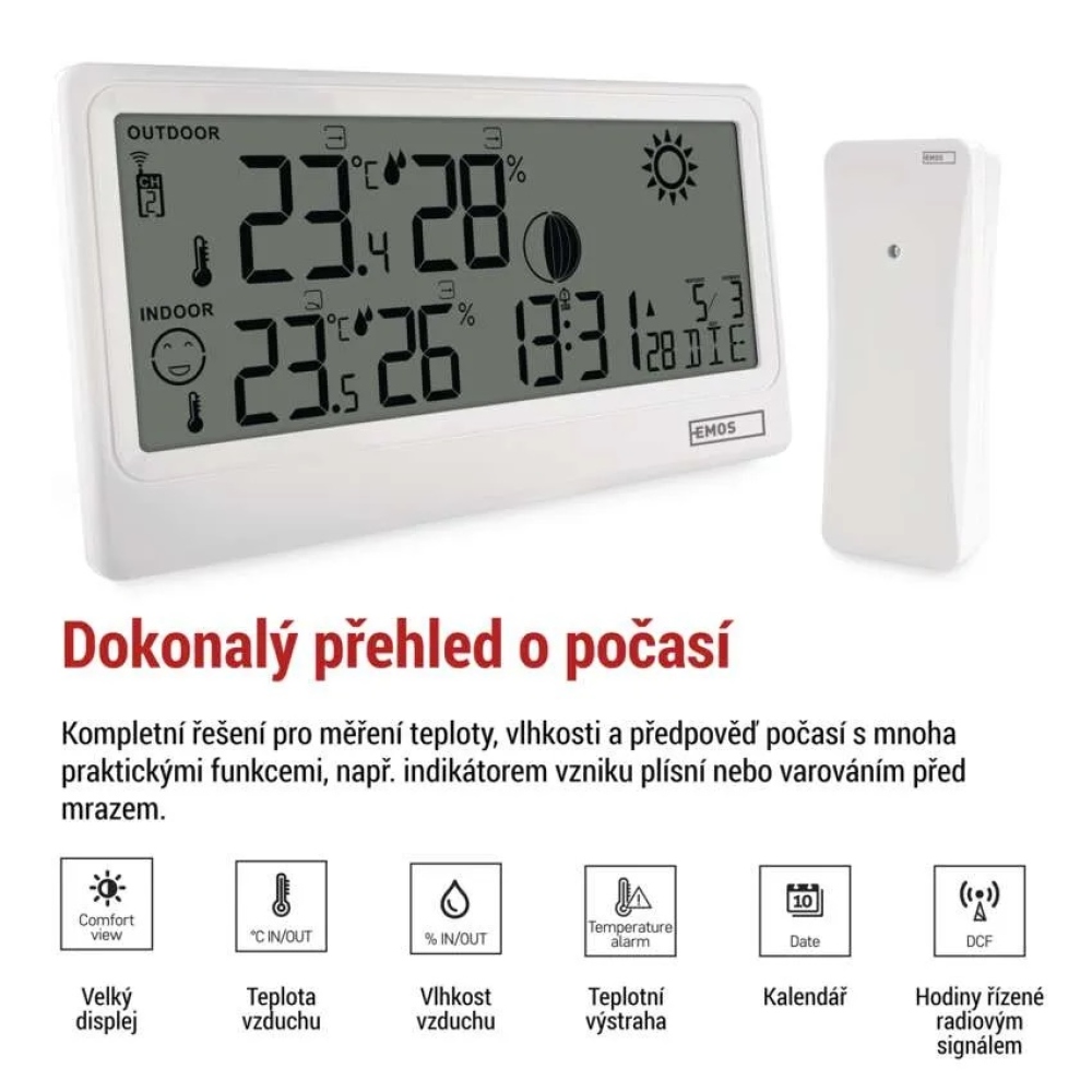 Domáca bezdrôtová meteostanica E0531