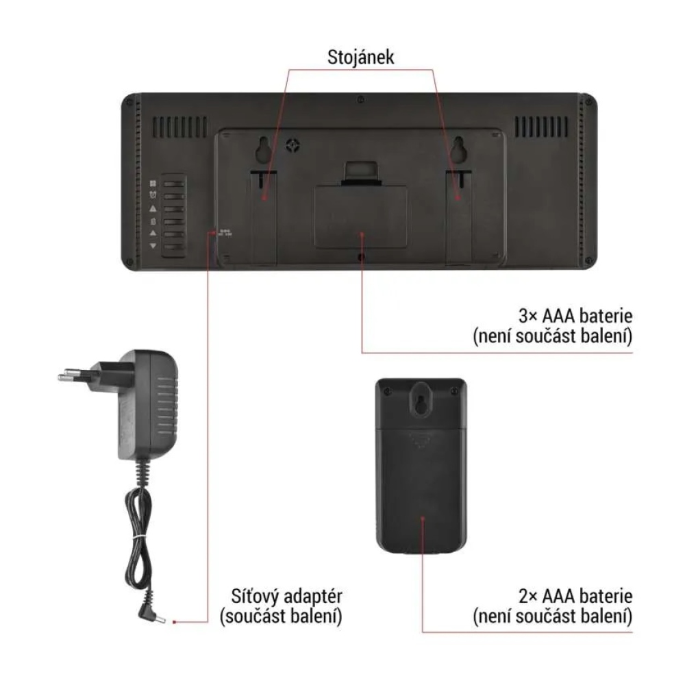Domáca bezdrôtová meteostanica E8625