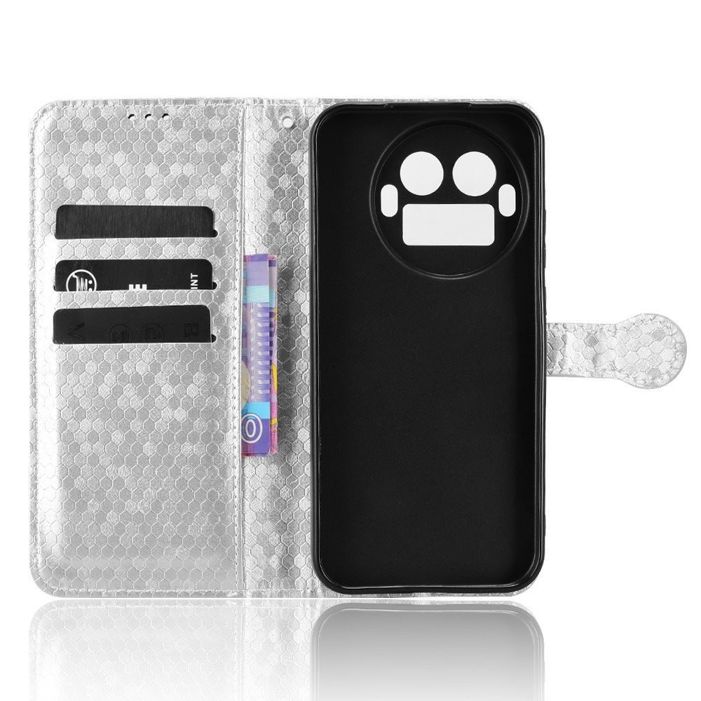 Dot knižkové puzdro na Realme GT 8 Pro 5G - strieborné