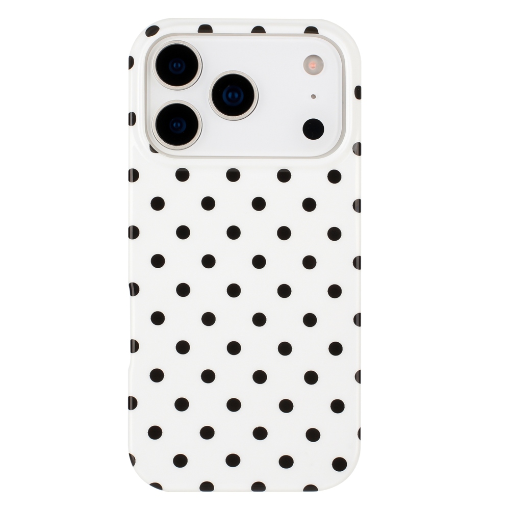 Dots gélový obal na mobil iPhone 18 Pro Max/17 Pro Max - biely