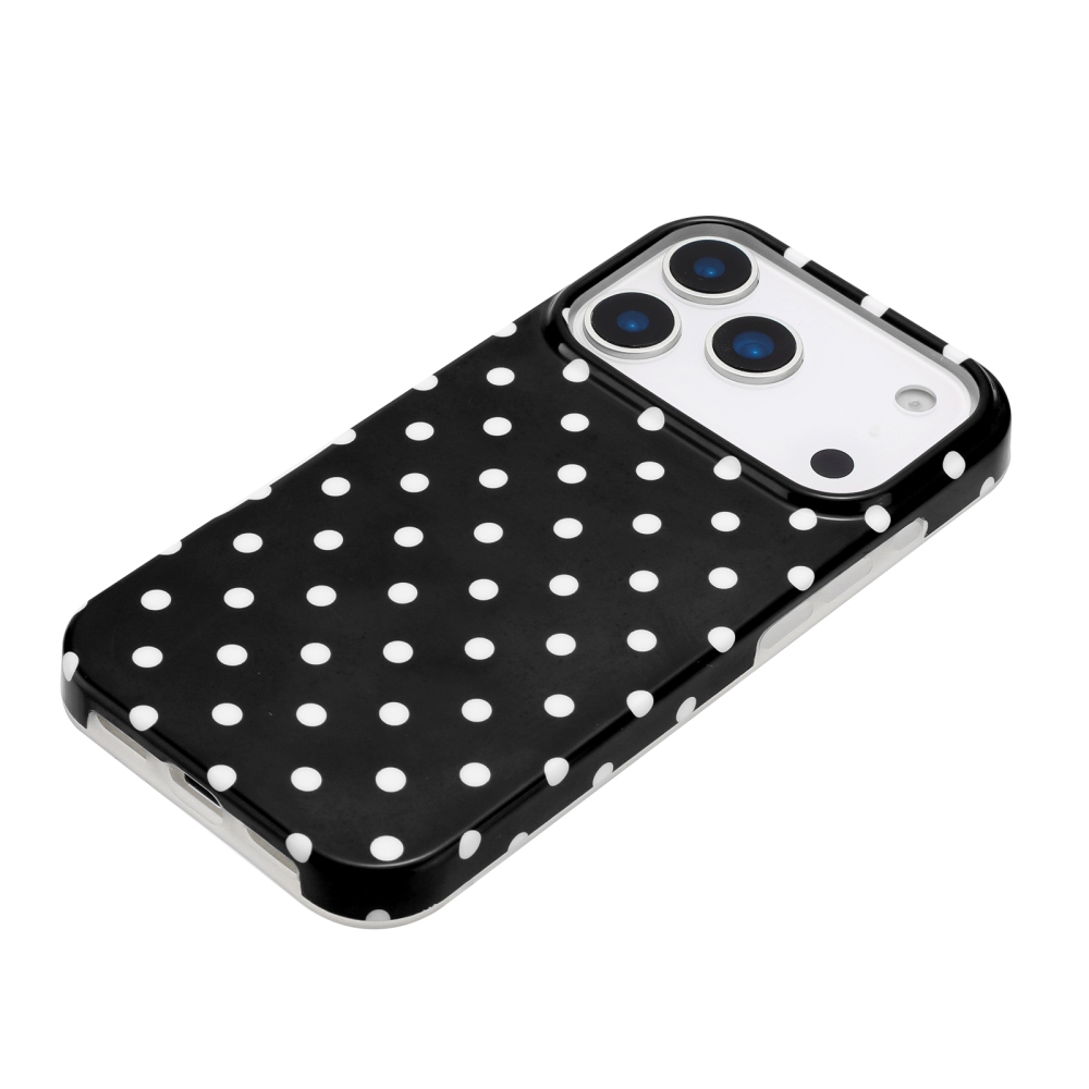 Dots gélový obal na mobil iPhone 18 Pro Max/17 Pro Max - čierny