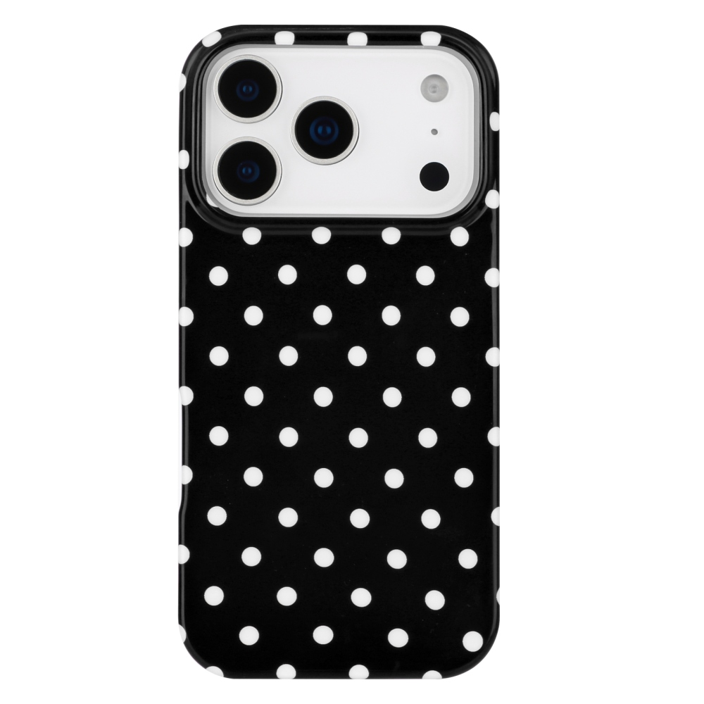 Dots gélový obal na mobil iPhone 18 Pro Max/17 Pro Max - čierny