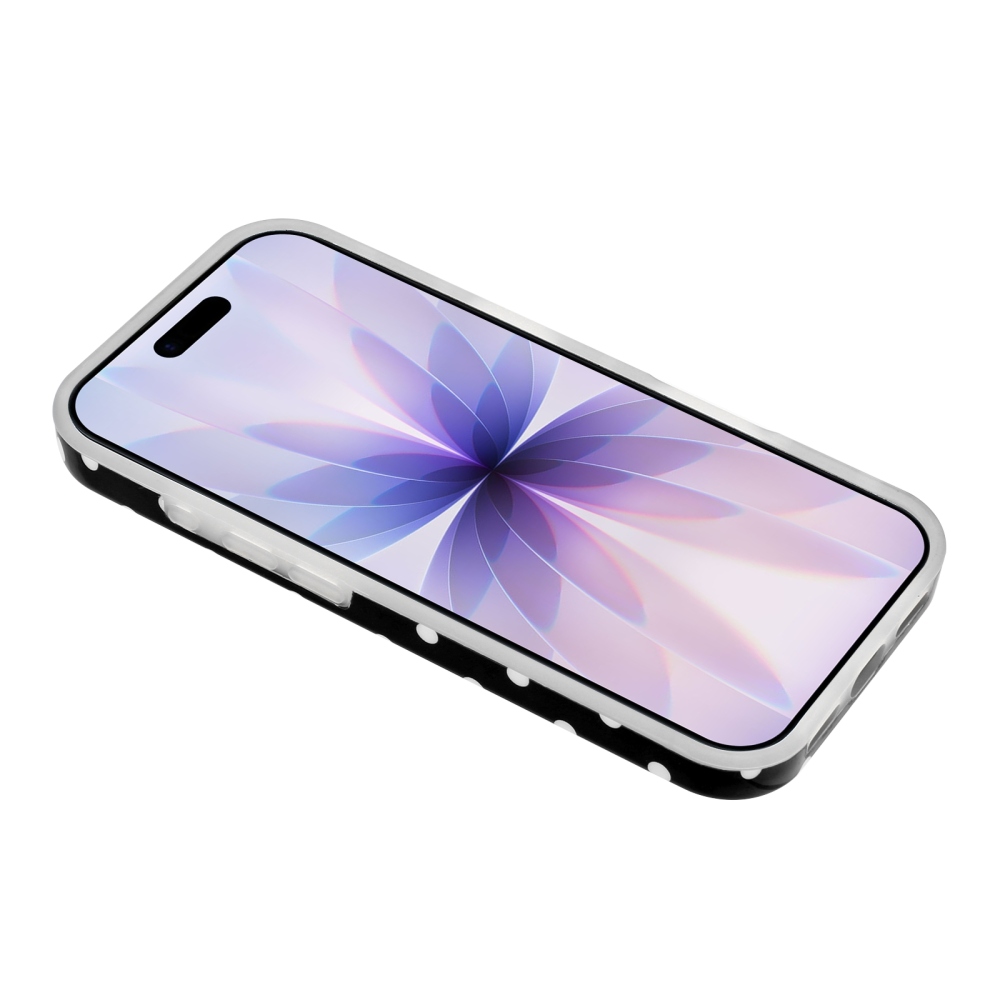 Dots gélový obal na mobil iPhone 18 Pro Max/17 Pro Max - čierny