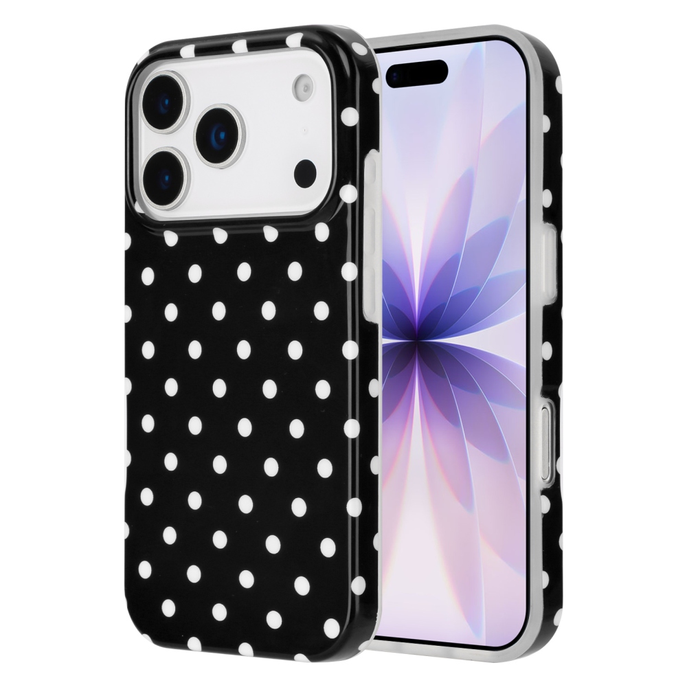 Dots gélový obal na mobil iPhone 18 Pro Max/17 Pro Max - čierny