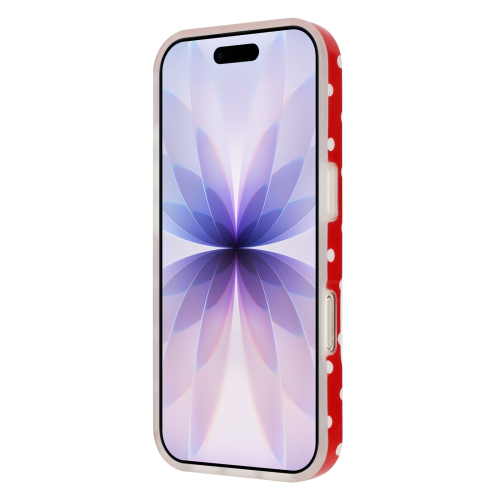Dots gélový obal na mobil iPhone 18 Pro Max/17 Pro Max - červený
