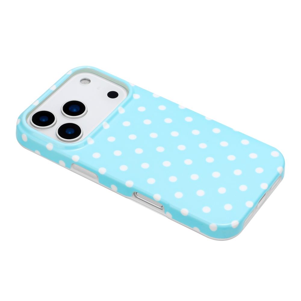 Dots gélový obal na mobil iPhone 18 Pro Max/17 Pro Max - modrý