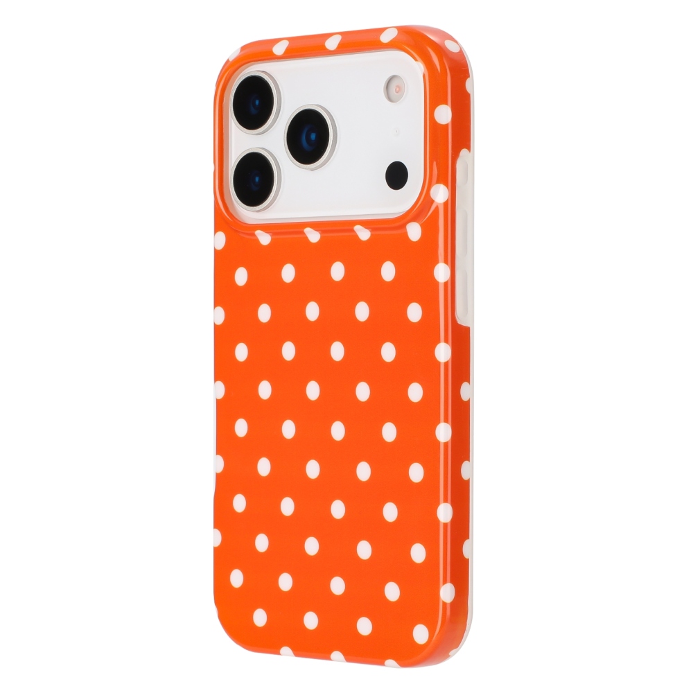 Dots gélový obal na mobil iPhone 18 Pro Max/17 Pro Max - oranžový