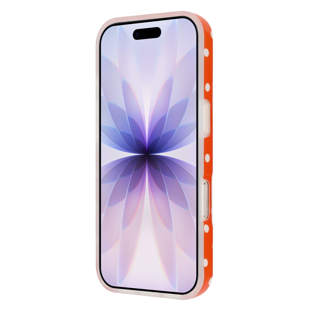 Dots gélový obal na mobil iPhone 18 Pro Max/17 Pro Max - oranžový