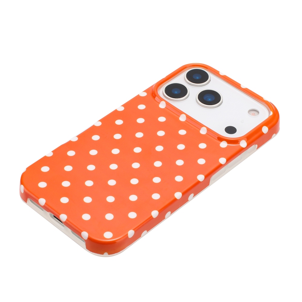 Dots gélový obal na mobil iPhone 18 Pro Max/17 Pro Max - oranžový