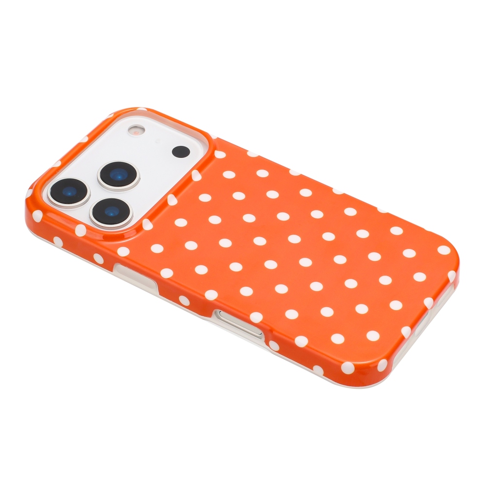 Dots gélový obal na mobil iPhone 18 Pro Max/17 Pro Max - oranžový