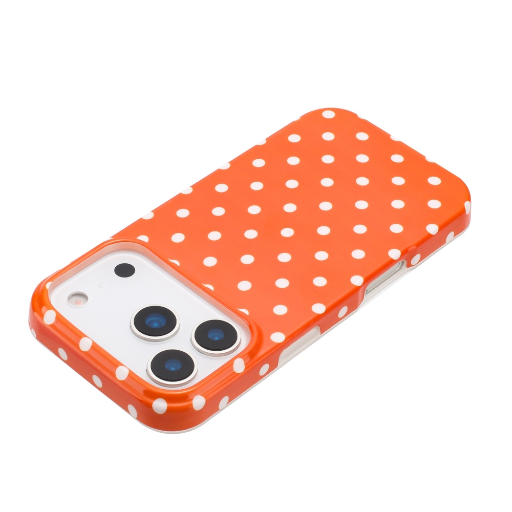 Dots gélový obal na mobil iPhone 18 Pro Max/17 Pro Max - oranžový