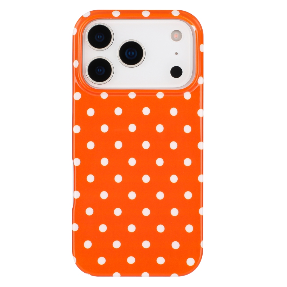 Dots gélový obal na mobil iPhone 18 Pro Max/17 Pro Max - oranžový
