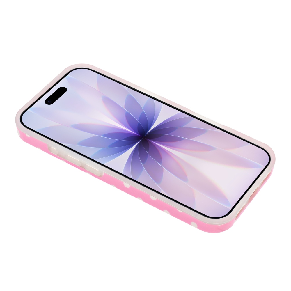 Dots gélový obal na mobil iPhone 18 Pro Max/17 Pro Max - ružový