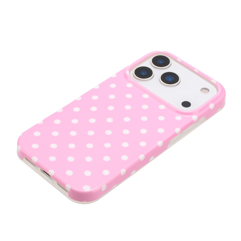 Dots gélový obal na mobil iPhone 18 Pro Max/17 Pro Max - ružový
