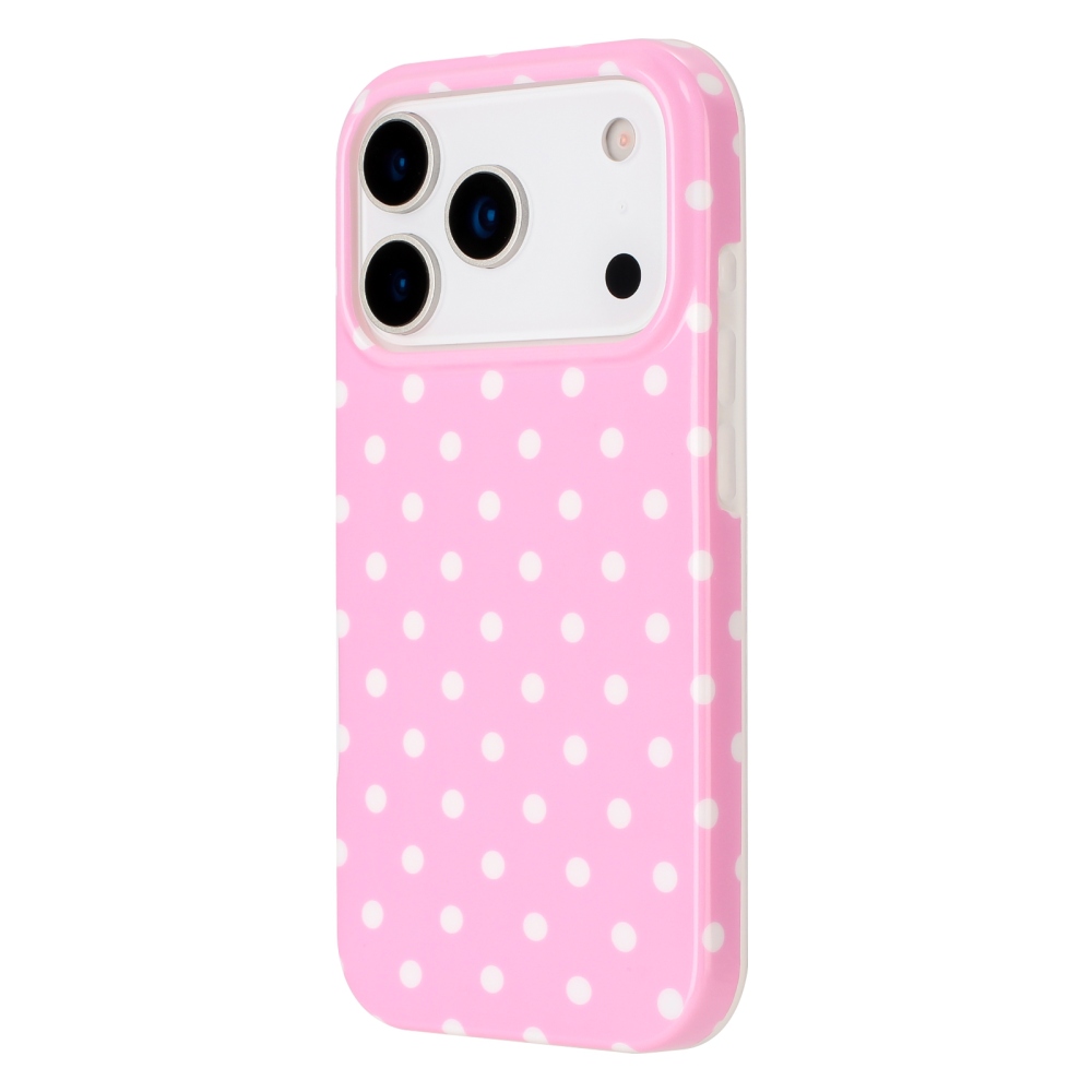 Dots gélový obal na mobil iPhone 18 Pro Max/17 Pro Max - ružový