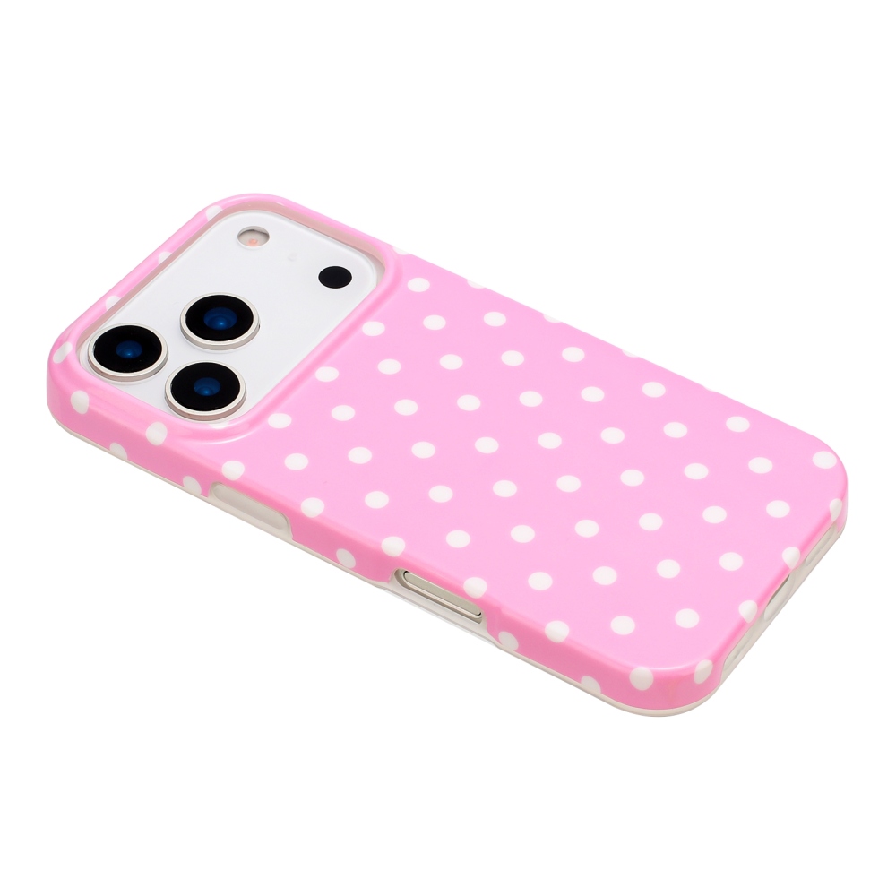 Dots gélový obal na mobil iPhone 18 Pro Max/17 Pro Max - ružový