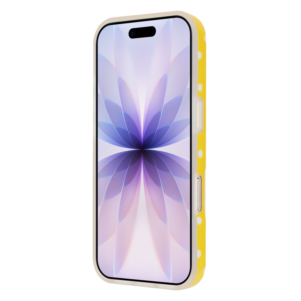 Dots gélový obal na mobil iPhone 18 Pro Max/17 Pro Max - žltý