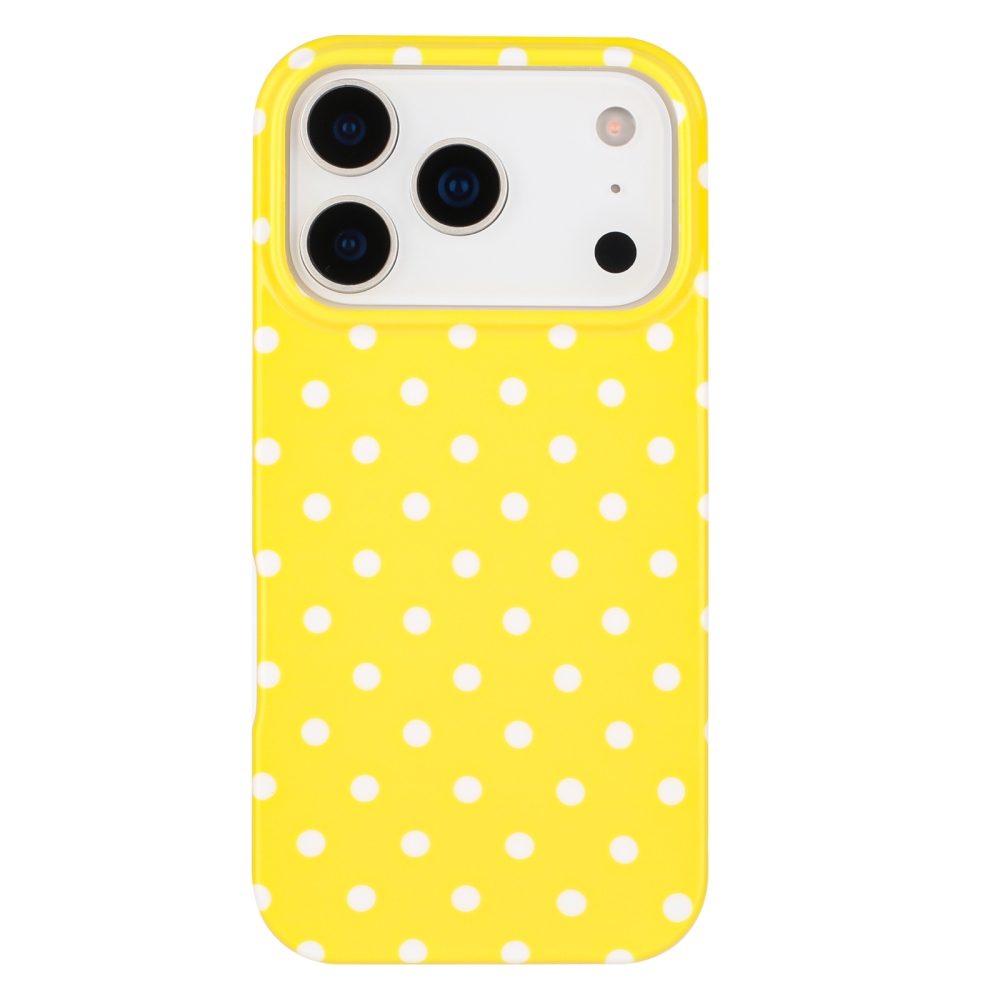 Dots gélový obal na mobil iPhone 18 Pro Max/17 Pro Max - žltý