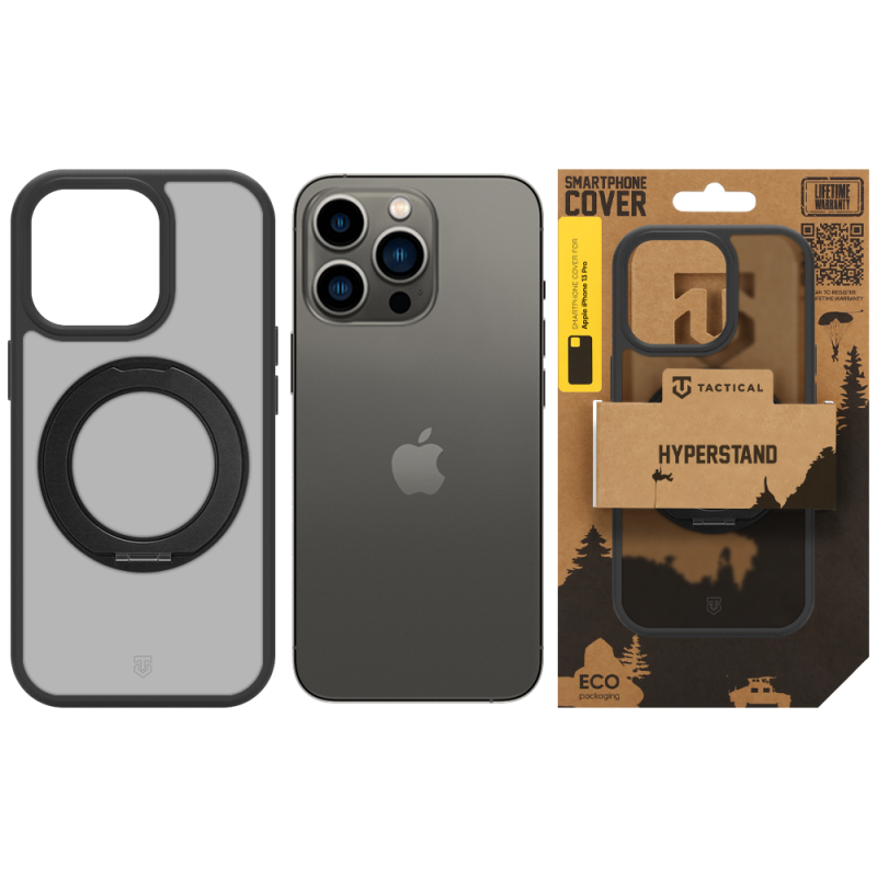 Tactical MagForce Hyperstand – puzdro pre Apple iPhone 13 Pro v farbe Asphalt