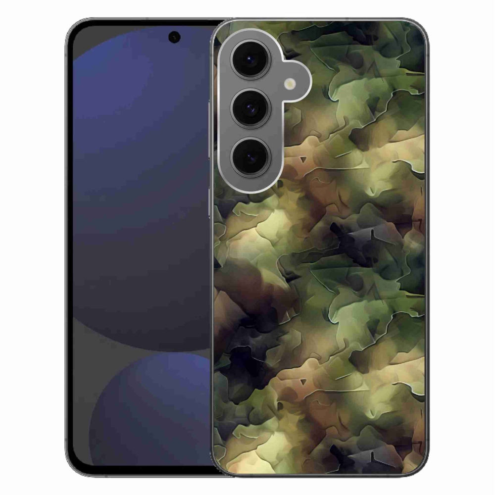 Gélový kryt mmCase na Samsung Galaxy S24 FE - maskáčový vzor 10