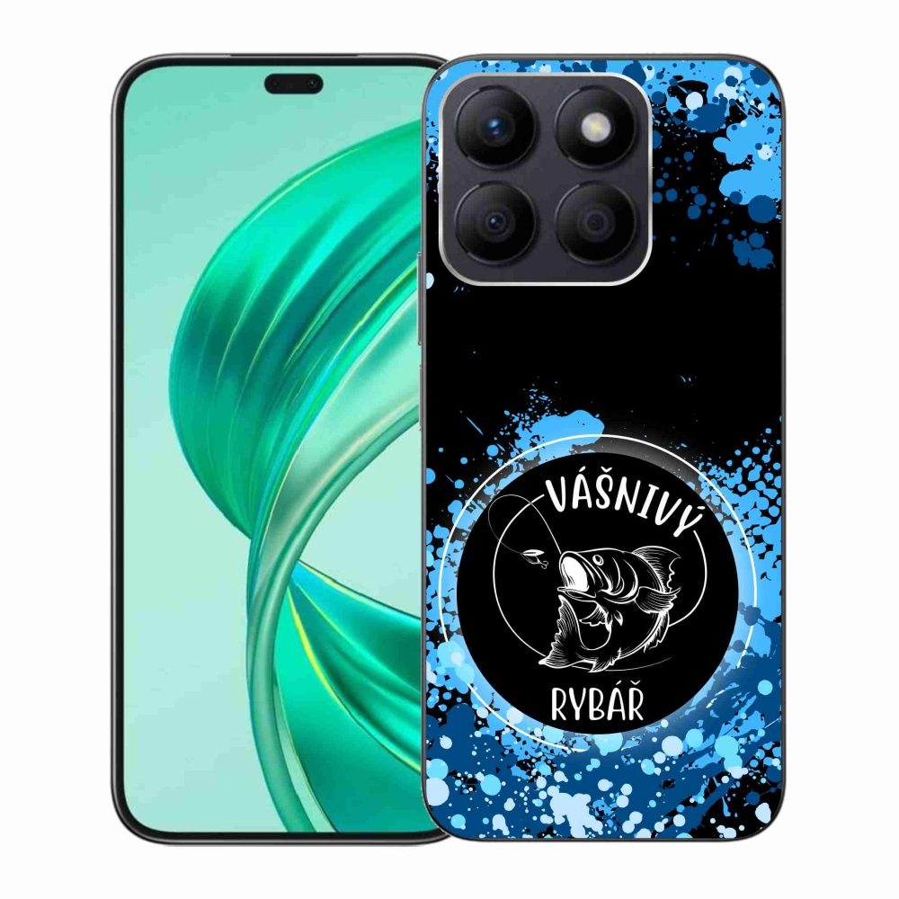 Gélový kryt mmCase na Honor X8b - vášnivý rybár čierne pozadie