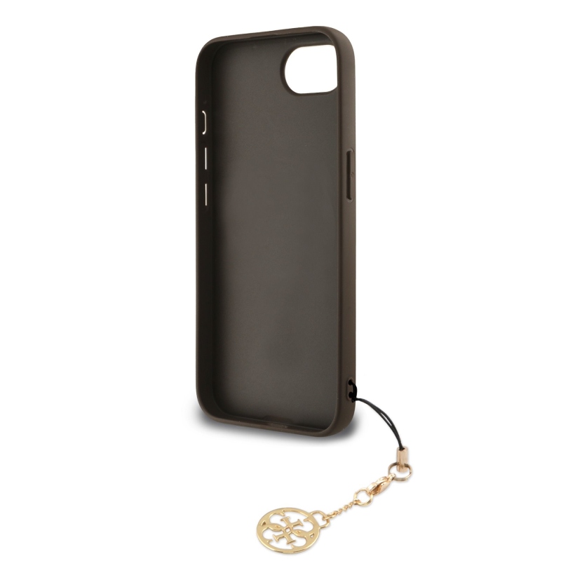 Guess 4G Charm Zadný Kryt pre iPhone 16e Tone on Tone Brown