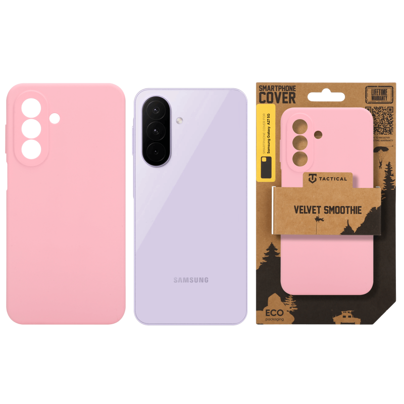 Taktický zamatový kryt Smoothie pre Samsung Galaxy A27 5G Pink Panther