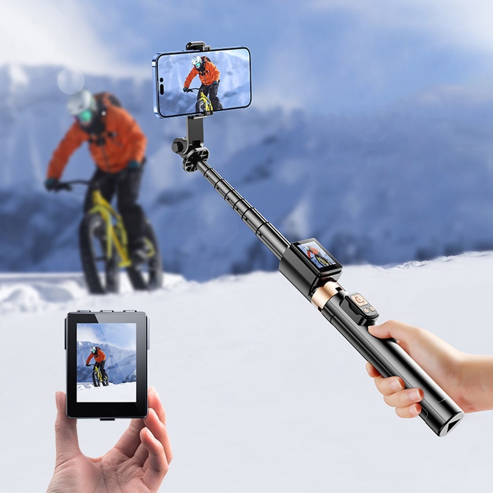 CL07 selfie tyč so statívom a displejom 1,7 m