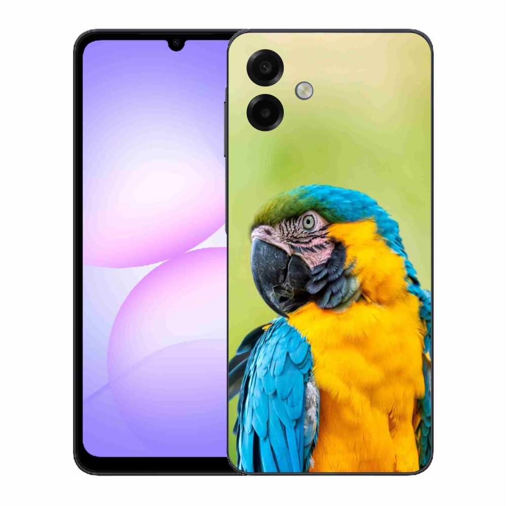 Gélový kryt mmCase na Samsung Galaxy A07 4G - papagáj ara 2