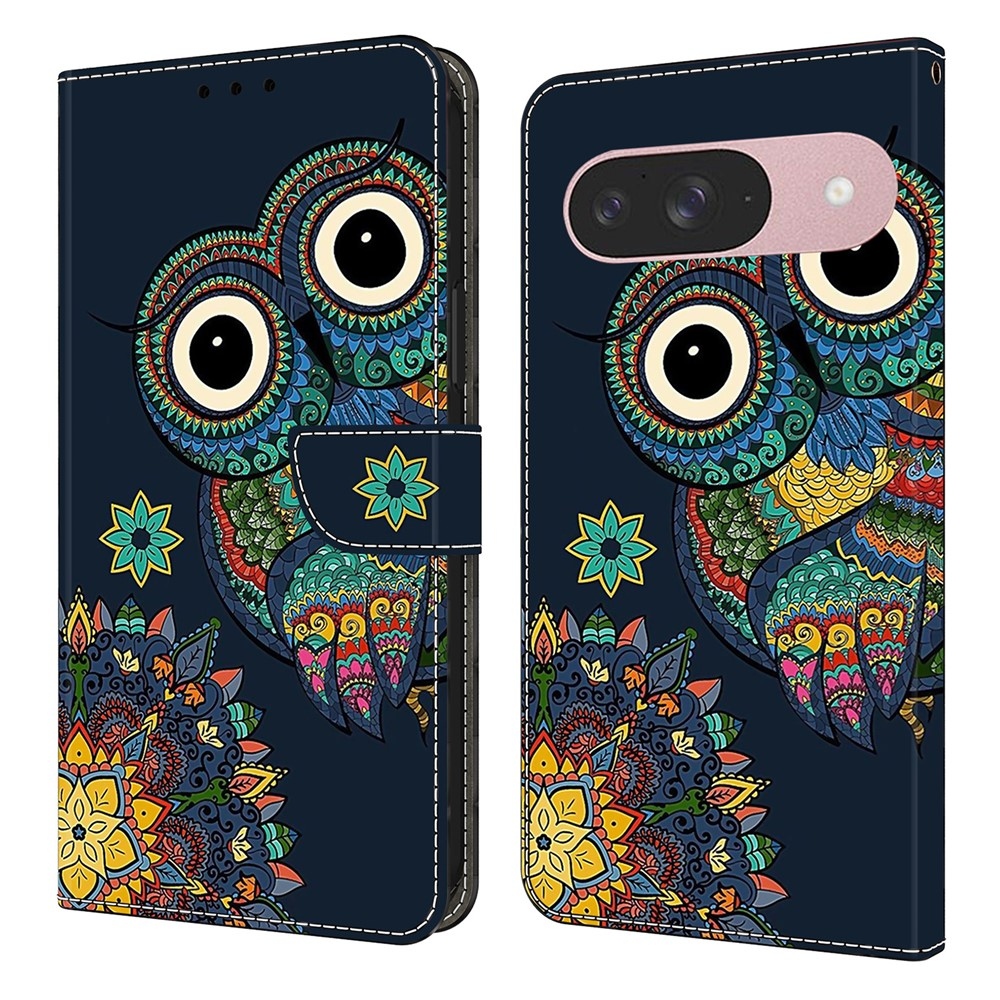 Smooth knižkové puzdro na Google Pixel 10 Pro/Pixel 10 - sova a mandala