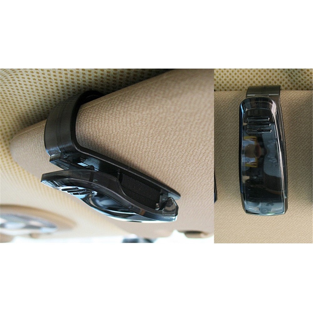 Multifunkčný držiak okuliarov do auta na slnečnú clonu s klipom