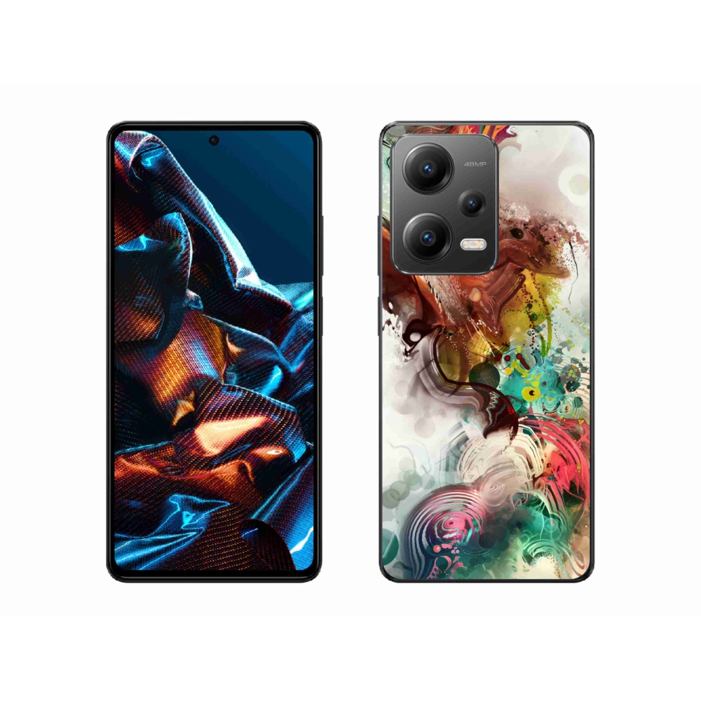 Gélový kryt mmCase na mobil Xiaomi Redmi Note 12 Pro 5G - abstrakt 1