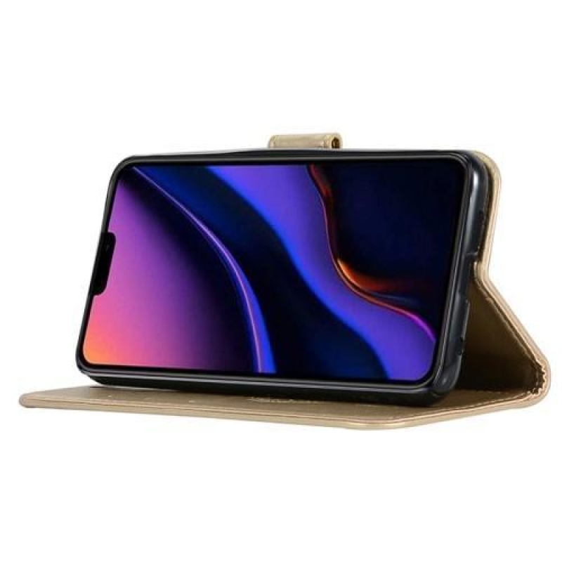 Dream PU kožené peněženkové puzdro na mobil Apple iPhone 11 Pro 5.8 (2019) - zlaté