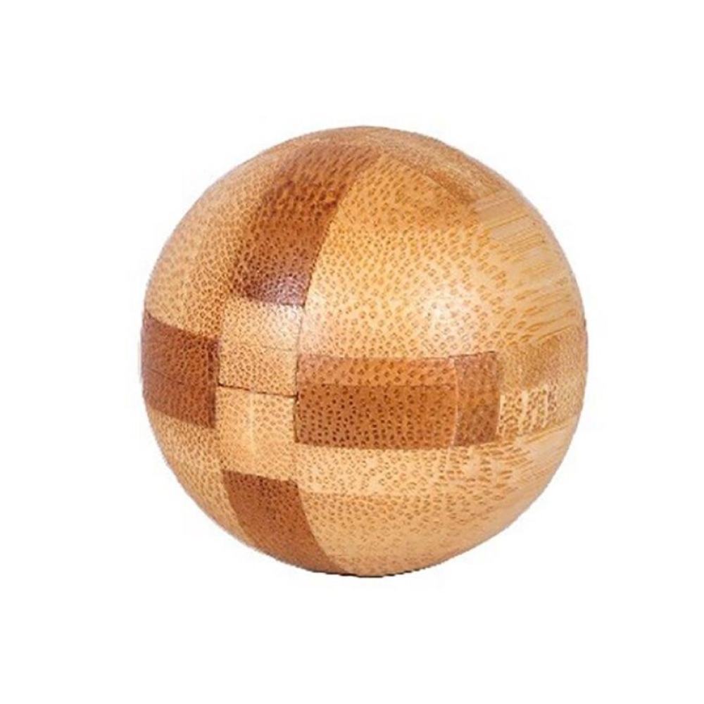 Drevený mini logický hlavolam (4,5 × 4,5 cm) pre deti aj dospelých - tvar A