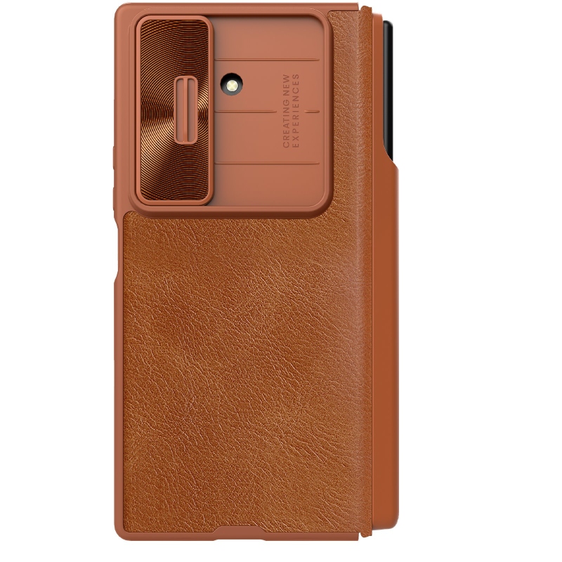 Nillkin Qin Book PRO Puzdro so slotom na pero pre Samsung Galaxy Z Fold 7 Brown