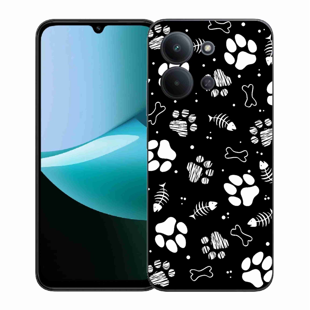 Gélový kryt mmCase na Xiaomi Redmi 15C 4G (171mm)/Poco C85 4G (171mm) - psie labky