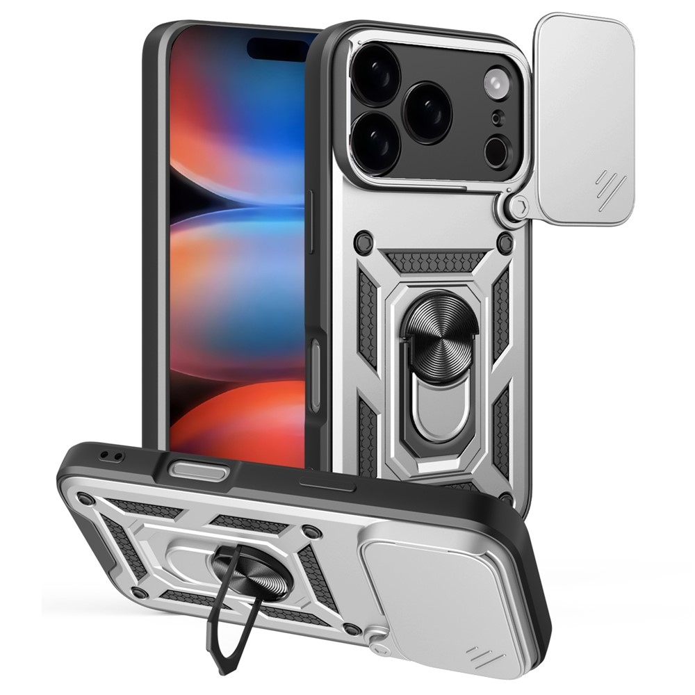 Ring odolný kryt na iPhone 17 Pro - strieborný